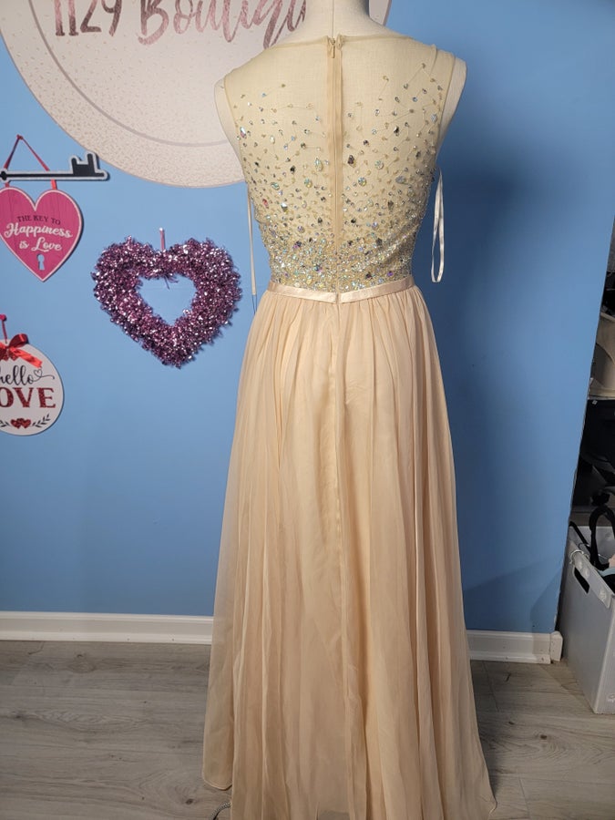 Champagne prom dress