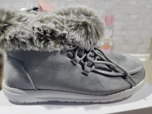 Fur lined booties