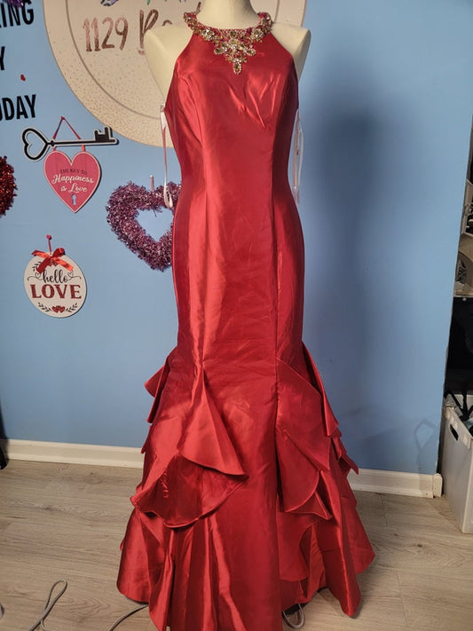 Red Mermaid prom dress