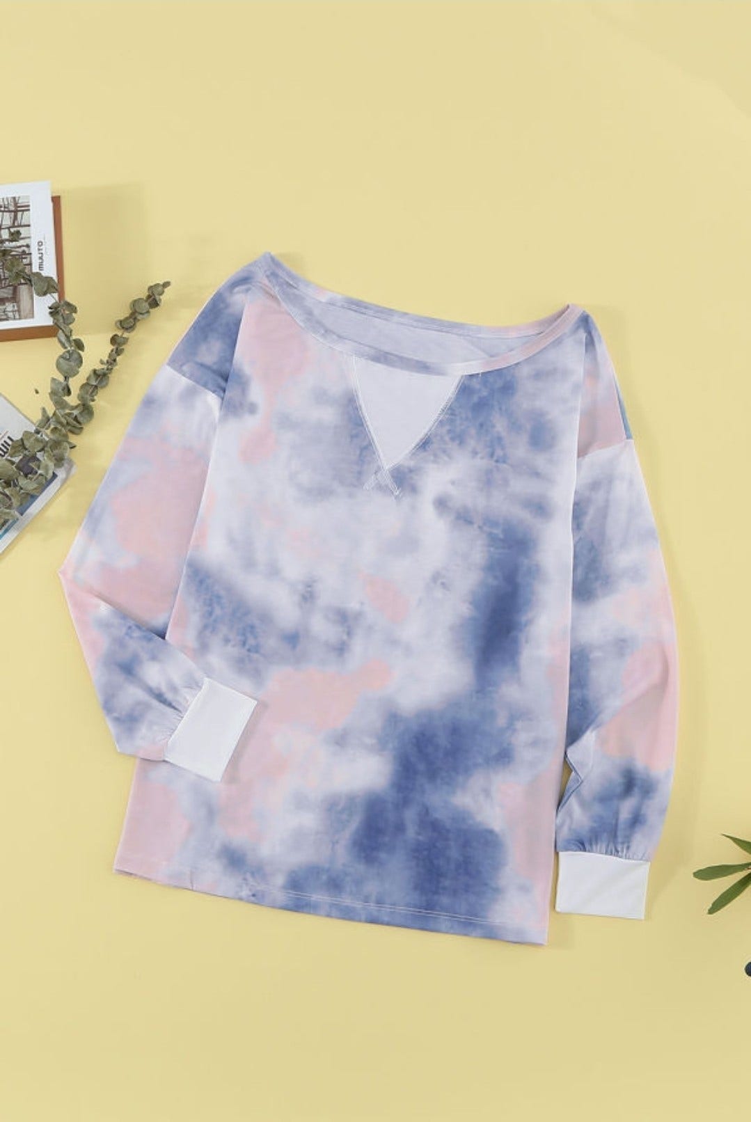 Blue Tie-Dye Sweatshirt