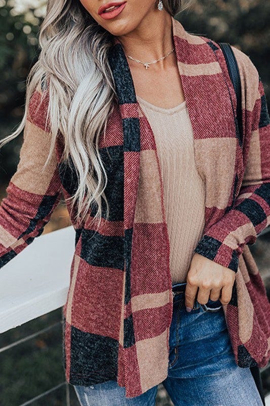 Plaid Fall Cardigan