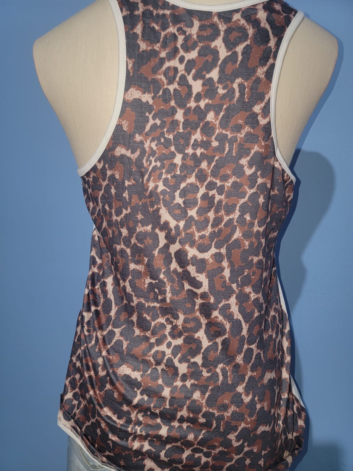 Tank Top with Leopard Print