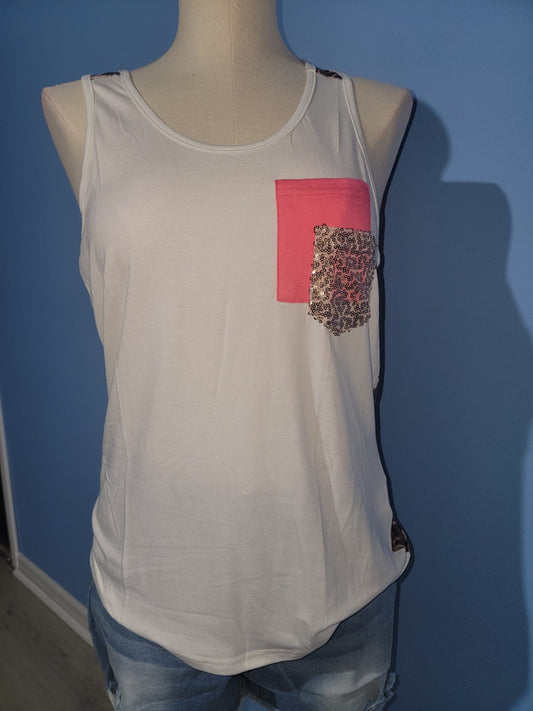 Tank Top with Leopard Print