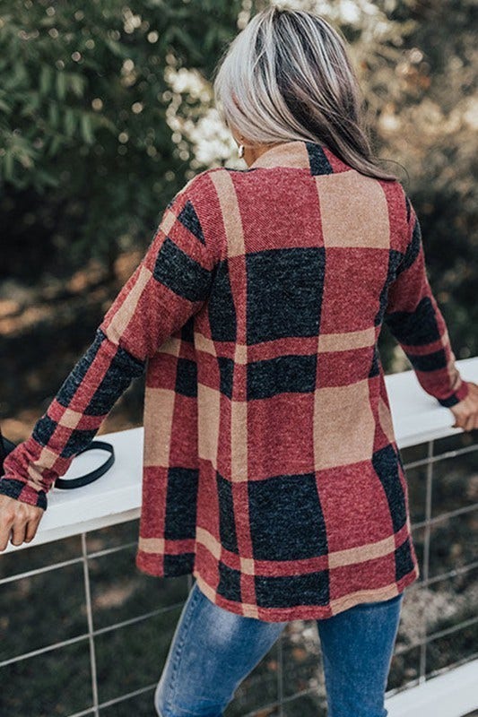 Plaid Fall Cardigan